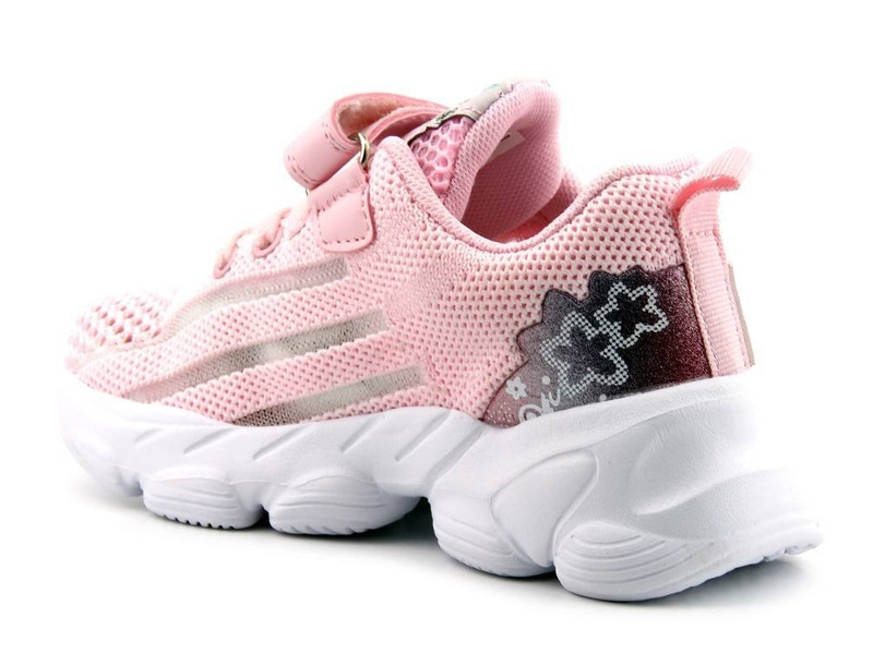 Przewiewne buty dziecięce sportowe, adidasy American Club ES 24/21, różowe