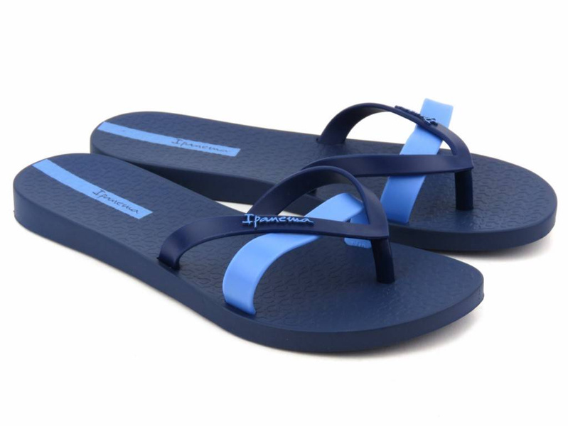 Gumowe japonki-klapki damskie IPANEMA 81805, niebieskie