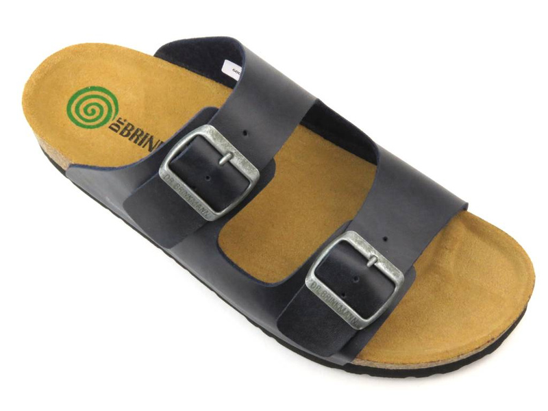 Wygodne klapki męskie klasyczne - Brinkmann 600275-5, ciemnogranatowe