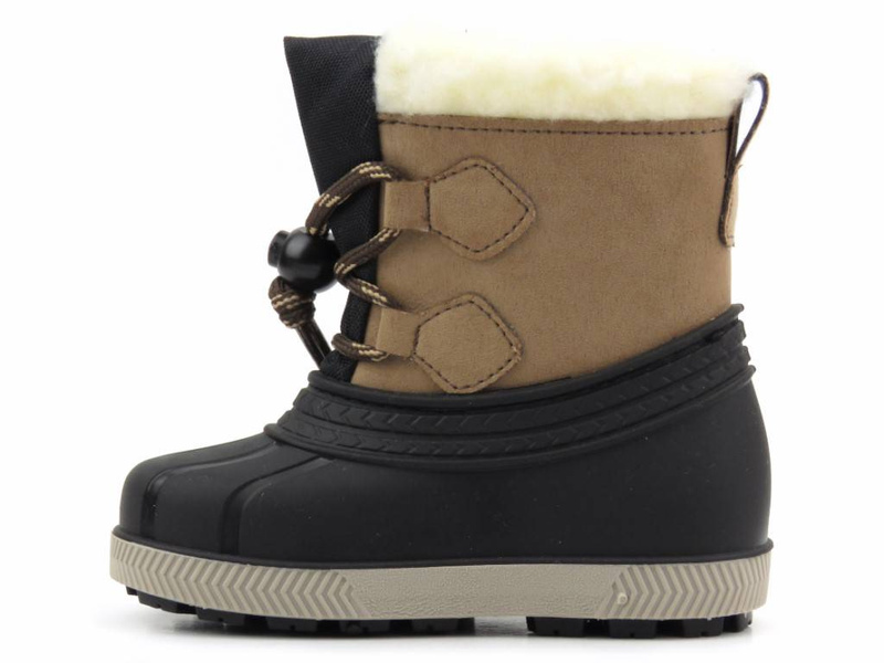 Śniegowce dziecięce ocieplane - Manitu 120002-02, brązowe