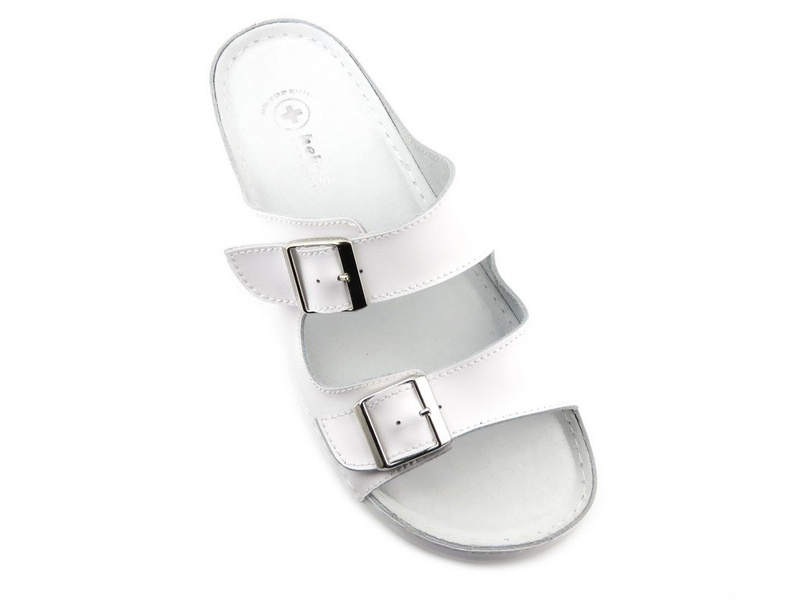 Lekarskie, sanitarne klapki damskie HELIOS Komfort 288, białe