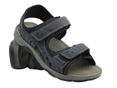 Wygodne sandały męskie klasyczne granatowe INBLU TO-01