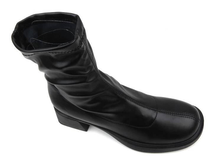 Botki damskie na obcasie- Evento 23BT35-6449, czarne
