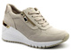 Sneakersy damskie na koturnie - Marco Tozzi 2-23788-26, beżowe