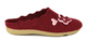 Ciepłe kapcie damskie z naturalnego filcu - Manitu 320385, bordowe