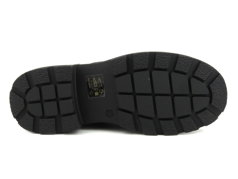 Skórzane trapery, botki damskie - Artiker 53C0242, czarne