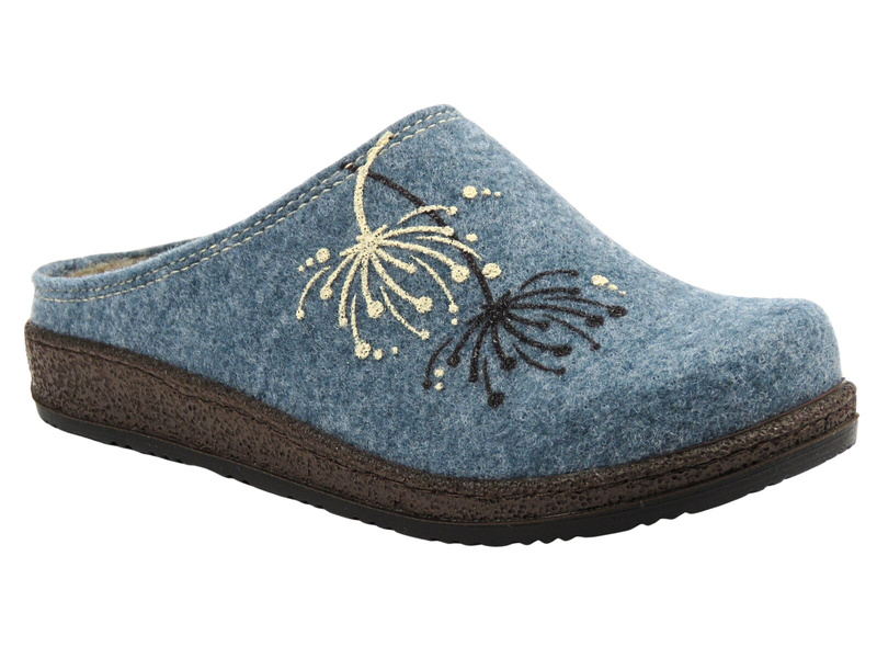 Wygodne kapcie damskie Befado 155D188, niebieskie