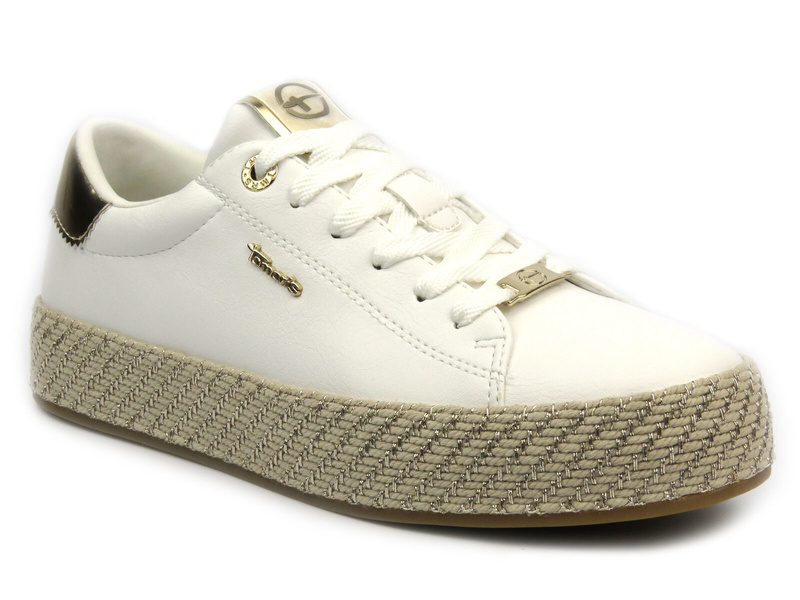Sneakersy damskie - TAMARIS 1-23713-42, białe