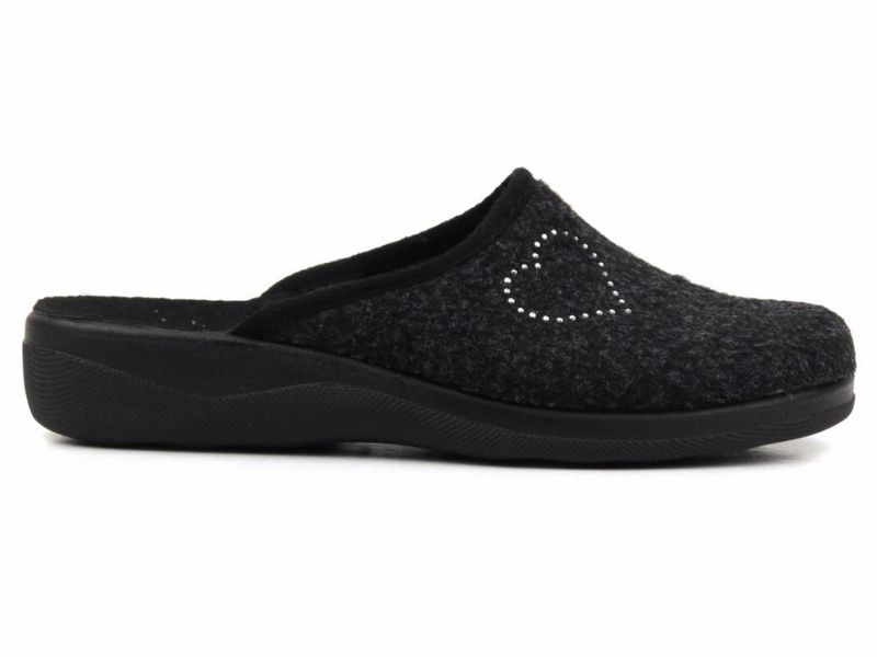 Kapcie, pantofle damskie filcowe - INBLU CA-108, szare
