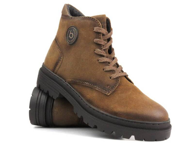 Eleganckie trzewiki męskie - Bugatti 321-AG732-1400, brązowe