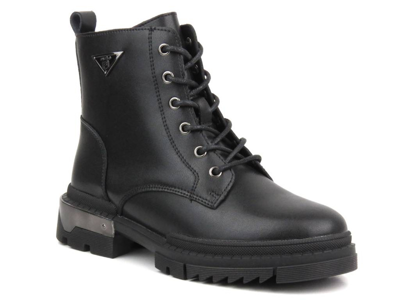 Czarne trapery damskie - Filippo DBT4147, czarne