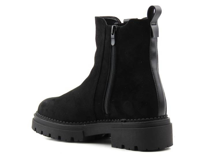Ocieplane futerkiem botki, workery damskie - EVENTO 22BT35-5048, czarne