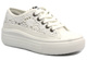 Koronkowe trampki damskie na platformie - Lee Cooper LCW-23-44-1617L, białe