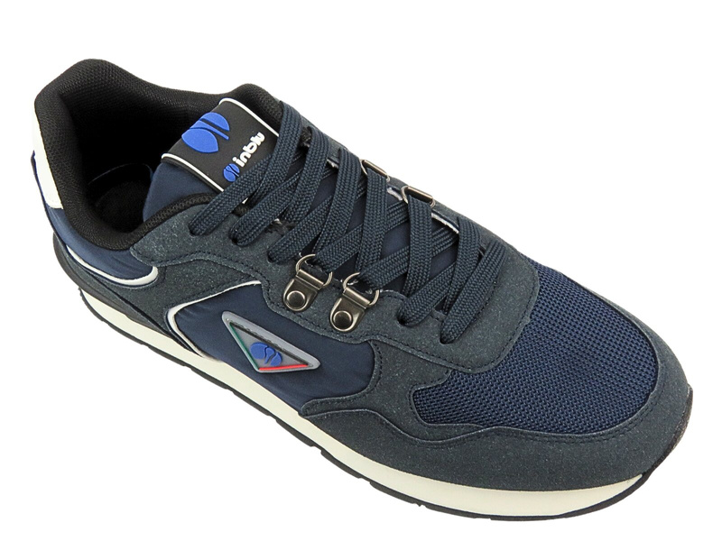 Sznurowane buty męskie sportowe niebieskie Inblu IU-16 