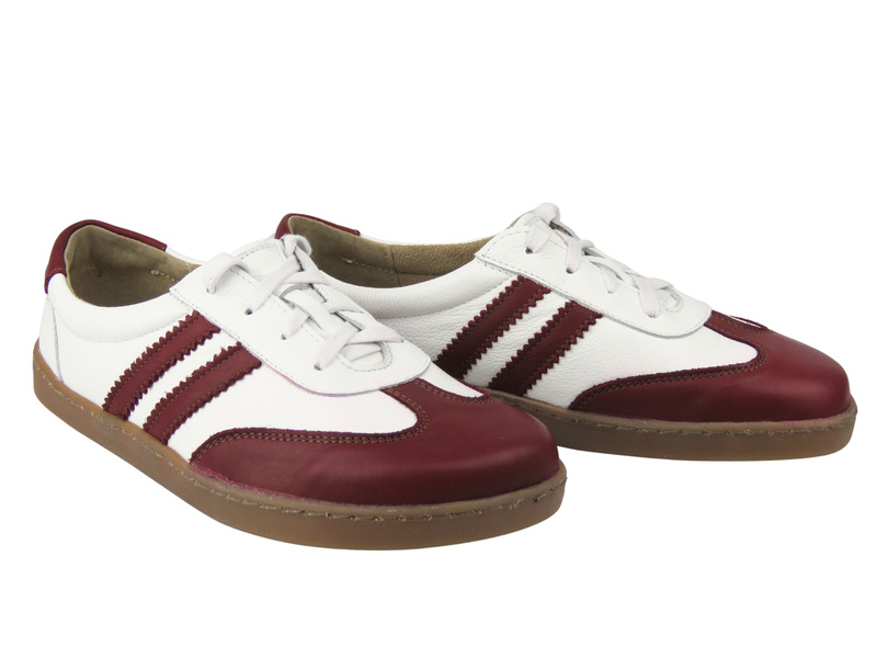 Damskie buty barefoot z naturalnej skóry Helios Komfort 469, białe