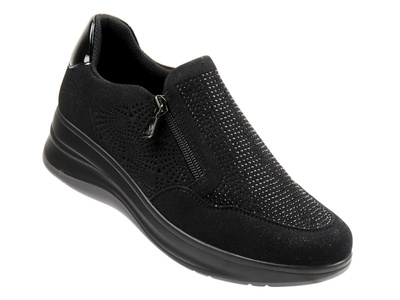 Wygodne półbuty damskie Inblu IC-50, czarne