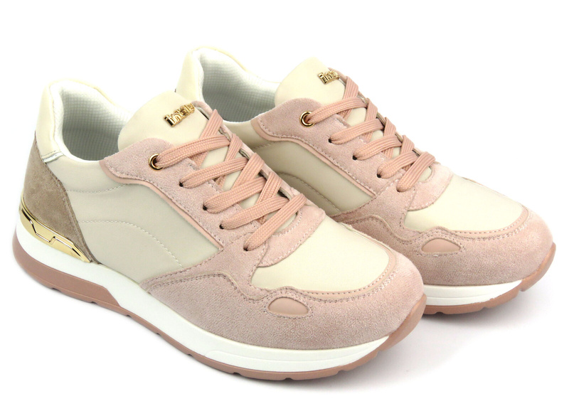 Sneakersy damskie na platformie - Inblu IN-364, różowe