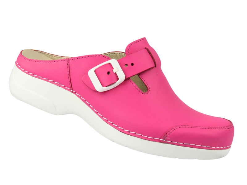 Wygodne damskie klapki Nursing Care PE9409 Noruega, fuksja