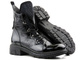 Bogato zdobione botki damskie lakierowane - VENEZIA 018419095, czarne