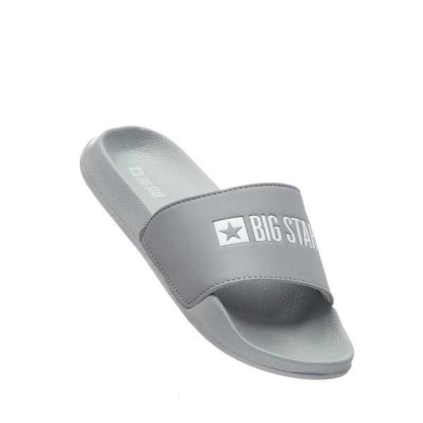 Klapki damskie na grubej podeszwie Big Star GG274A042, szare