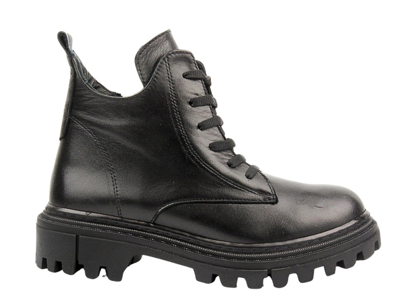 Trapery, trzewiki damskie - VACARRO 230012, czarne