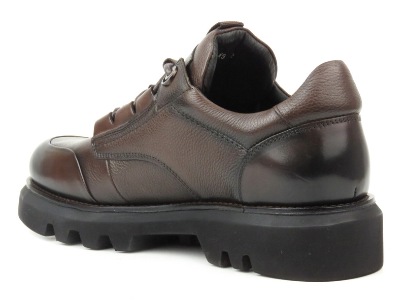 Trzewiki, półbuty  męskie sznurowane - JOHN DOUBARE B393-G1-SW5, brązowe