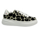 Sportowe buty damskie na platformie - CheBello 4719, czarno-beżowe