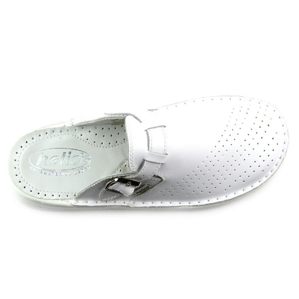 Klapki męskie medyczne polskiego producenta HELIOS KOMFORT 011, białe