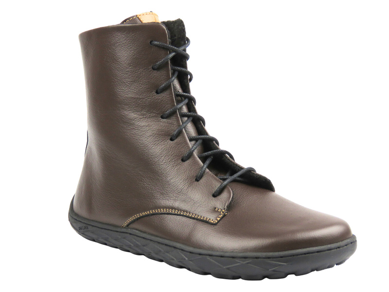 Skórzane botki damskie Nika Komfort 1442 brązowe.