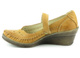 Skórzane półbuty damskie polskiej produkcji - HELIOS Komfort 680, jasnobrązowe