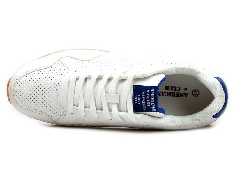 Buty męskie sportowe - American Club FH21/22, białe