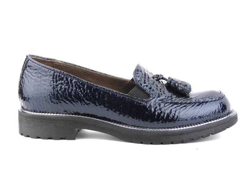 Półbuty, lordsy damskie Venezia 106979 NAVY