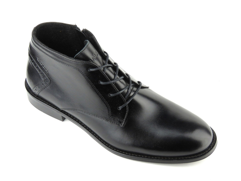 Eleganckie trzewiki męskie Badura 4663, czarne