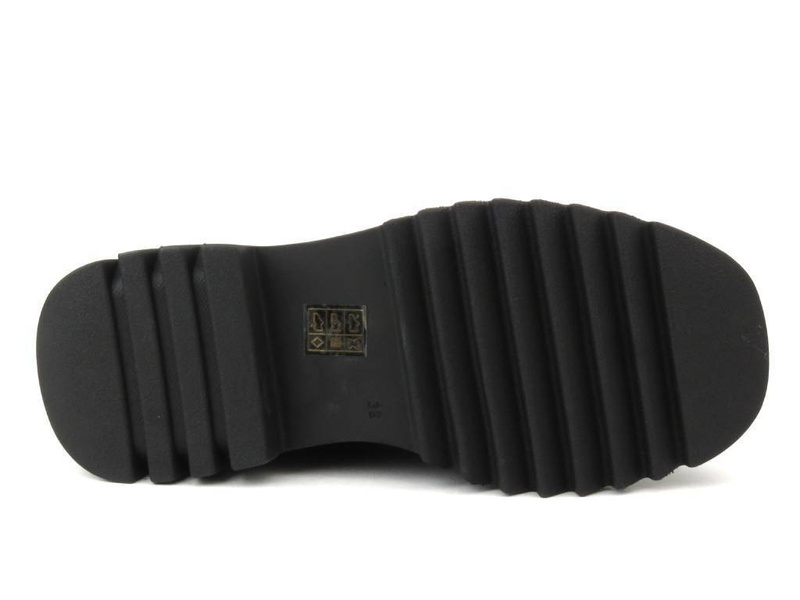 Botki damskie skórzane- VENEZIA 040541 R010 czarne