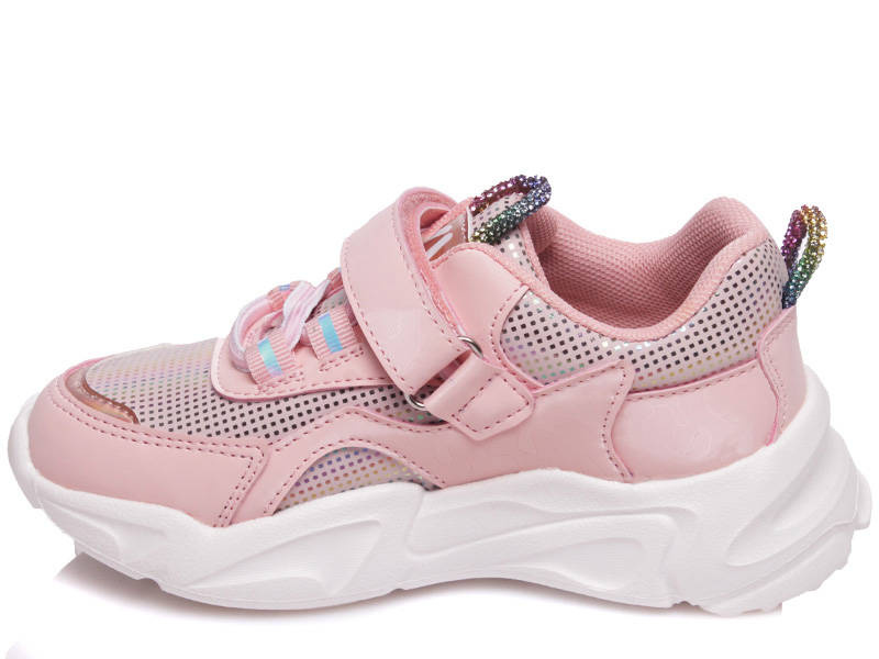 Buty sportowe dziecięce, adidasy na rzepy - WEESTEP R983563602P, różowe