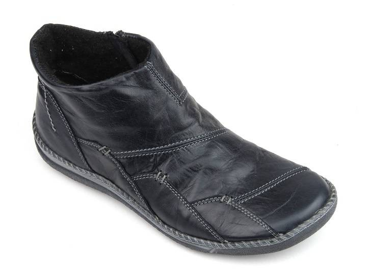 Botki damskie HELIOS Komfort 742, granatowe