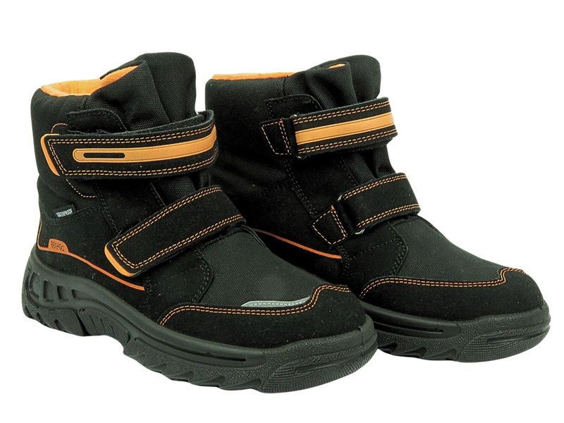 Śniegowce Dziecięce - BEFADO 615Y006, Czarne Na Rzepy