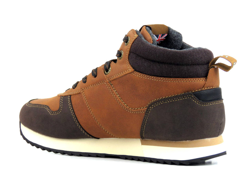 Buty męskie sportowe na zimę - LEE COOPER LCJ-22-31-1461M, brązowe