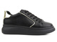 Czarne sneakersy damskie na platformie - INBLU IN001294