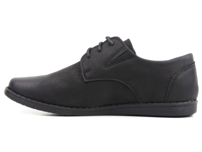 Eleganckie półbuty wizytowe, buty komunijne - WOJTYŁKO 1377, czarne