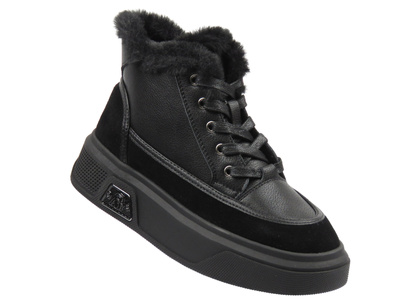 Botki damskie Cambell 25-19352, czarne