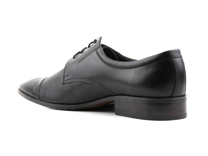 Eleganckie półbuty męskie Moskała (Rossi) 452, czarne