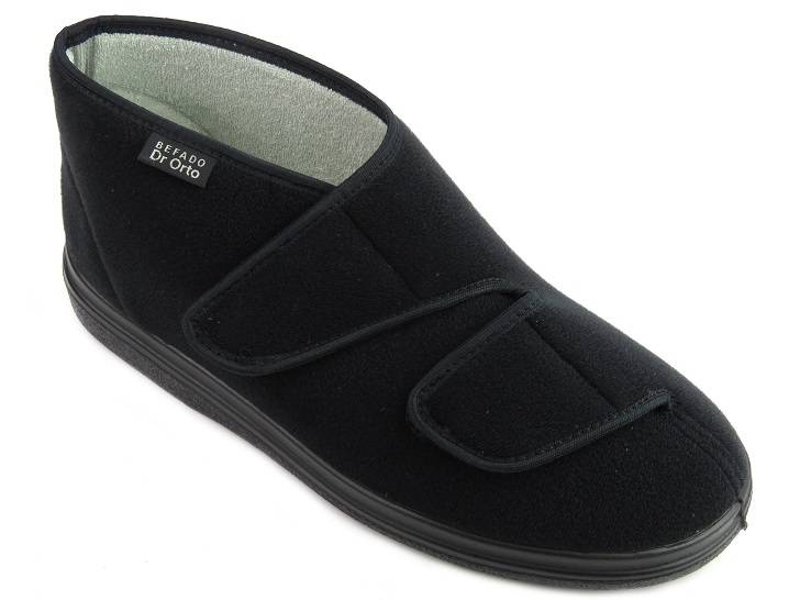 Specjalne kapcie dla seniorów - Befado Dr Orto 986M003, czarne