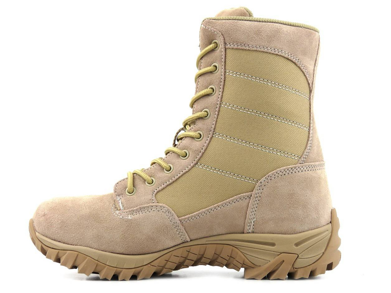Wysokie trekkingi męskie z membraną WATERPROOF - VEMONT 9AT2045L, beżowe