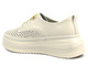 Ażurowe półbuty, sneakersy damskie - Artiker 54C1707, beżowe
