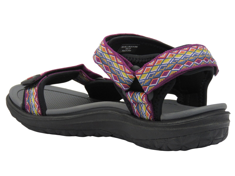 Sandały damskie sportowe - Lee Cooper 25-34-3565L, fioletowo-szare