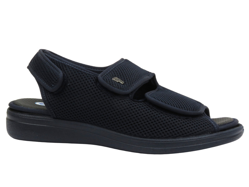 Kapcie, sandały męskie profilaktyczno-zdrowotne Befado dr Orto 077M002, granatowe
