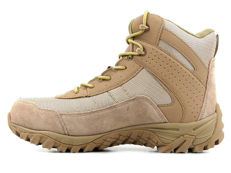 Trekkingi męskie z membraną WATERPROOF - VEMONT 9AT2065L, beżowe