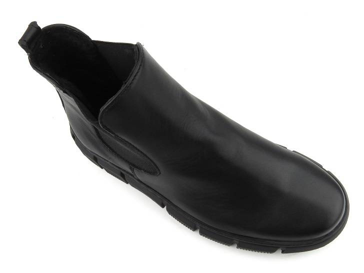 Skórzane sztyblety damskie polskiej marki HELIOS Komfort 510S, czarne