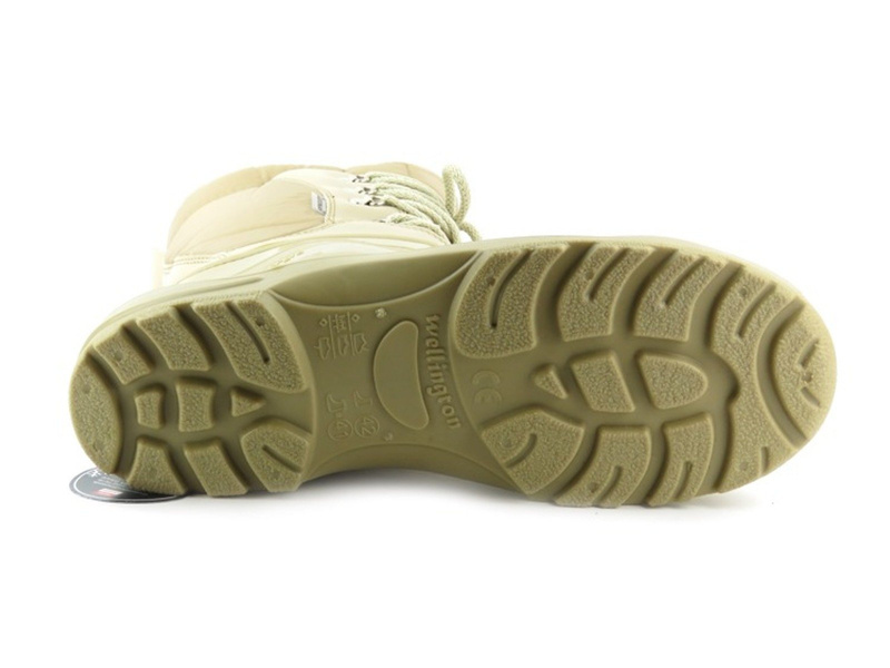 Wodoodporne śniegowce damskie z wełną - Łukpol Mount Black, beżowe